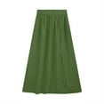 thumbnail image 5 of 2 Piece Dress for Women, Fashion One Shoulder Sleeveless Crop Top and Maxi Skirt Summer Outfit Split Skirt Set (Medium, Green 01), 5 of 5