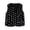 Black B, variant on Womens Plus Size Fleece Vest V-Neck Cropped Sherpa Plaid Jacket Women Sleeveless Winter Coat
