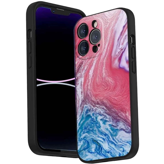 Blue-Marble-89 Phone Case, Degined for iPhone 14 Pro Case Men Women, Flexible Silicone Shockproof Case for iPhone 14 Pro
