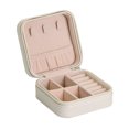 thumbnail image 1 of Small Portable Travel Jewelry Box Organizer Storage Case for Rings, 1 of 7