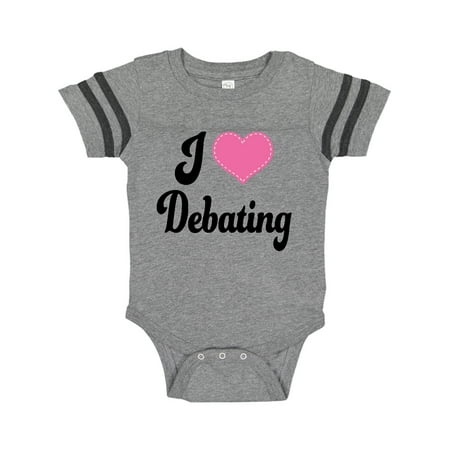 

Inktastic I Love Debating Gift Baby Girl Bodysuit