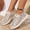 Gold, variant on YOUYEDIAN Loafers for Women Fashion Slip On Comfortable Strap Design Flats Versatile Casual Round Toe Walking Shoes
