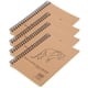 thumbnail image 1 of Suministros de arte, 4 piezas de cuaderno de dibujo de papel Kraft, bloc de dibujo retro, libro de papel Kraft diseñado a medida, 1 of 12