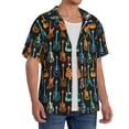 thumbnail image 2 of Sikiie Colorful Guitar Men's Cuban Shirt, Hawaiian Shirts, Business Casual Button Down Shirts, Short Sleeve Shirt-Medium, 2 of 5