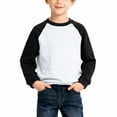 thumbnail image 2 of THDHVS Boys Long Sleeve Shirt,Shirts for Boys,Kids Solid Color Raglan Long Sleeve Tee Soft Cotton Stretchy for Casual Layering Everyday Comfortable Black 7-8 Years, 2 of 6