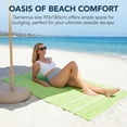 thumbnail image 4 of Unique Bargains Stripe Turkish Quick Dry Sand Free Beach Towel Light Green 71" x 35", 4 of 7
