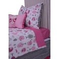thumbnail image 6 of Bacati - Owls Toddler Pillow in Pink/Grey Print, 100% Cotton Cover, 6 of 10
