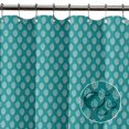 thumbnail image 5 of S4Sassy Green Floral Block Waterproof Bathroom Shower Curtain With Roller Rings Hook-60 x 70 Inch, 5 of 6