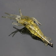 OPOLSKI 4.5cm PVC Glow Bead Soft Shrimp Fishing Lures for Freshwater & Saltwater، 5-Count