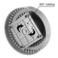 thumbnail image 4 of Porta Barrenas Giratorio de 1/8" de Diámetro con 116 Agujeros, Soporte de Taladro Redondo con Mandril Giratorio de 360 Grados, Caja de Almacenamiento, Gris, 4 of 6