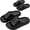 Black, variant on 2 Pairs Cloud Slides for Men Slides Soft EVA Foam Anti-Slip Shower Shoes Lightweight Recovery Sandals Indoor Outdoor Pool House Slippers