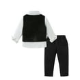 thumbnail image 2 of Baby Boy Clothes Suit 2-7T Toddler Party Velvet Waistcoat Dress Shirt Pants Bowtie Formal Outfits, 2 of 13