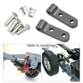 thumbnail image 4 of Amortiguador de aluminio ajustable para suspensión Tamiya WPL D12 D42 Wltoys Crawler titanio, 4 of 9