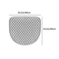 thumbnail image 3 of 19.3x19.3in Gray Horseshoe Curved Dining Chair Cushion - Non-Slip Machine Washable Breathable High Elastic Seat Pad for Home Office, 3 of 8