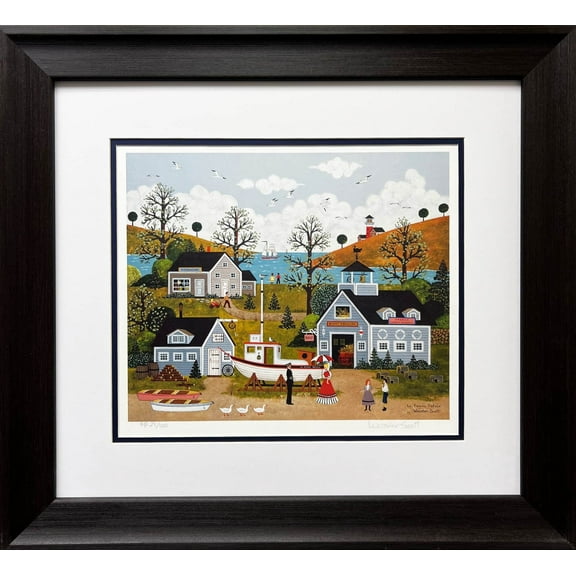 Jane Wooster Scott "La Femme Fatale" Framed Hand Signed Lithograph Art Generic