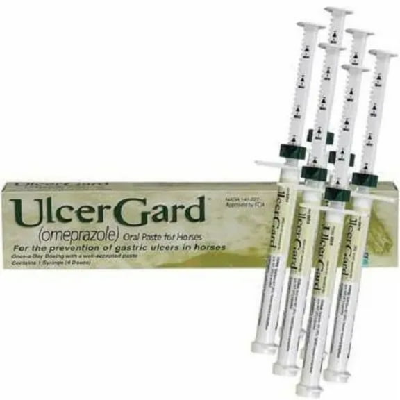 Ulcergard 6-Pack (Omeprazole) Oral Paste for Horses 6.15g Each