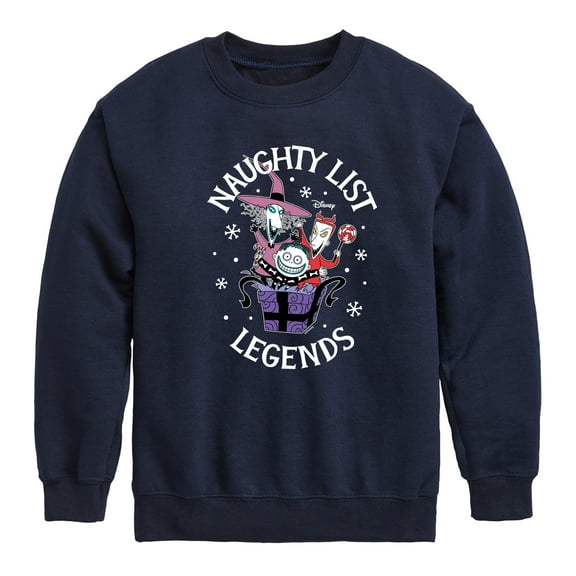 The Nightmare Before Christmas - Naughty List Legends - Toddler And Youth Crewneck Fleece Sweatshirt
