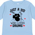 thumbnail image 4 of Inktastic Future Drummer Kid Loves Drums Boys or Girls Long Sleeve Toddler T-Shirt, 4 of 5