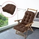 thumbnail image 1 of Almohadilla impermeable para silla de jardín, cojín para sofá de patio, cojín para silla de ratán, cojín tatami, café, 1 of 8