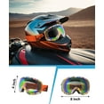 thumbnail image 5 of CRG Sports Motocross ATV dirt Bike Road Racing Goggles(T815-27-4A T815-27-4A) ,Multi-color Lens, 5 of 6