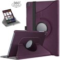 thumbnail image 1 of Case for Galaxy Tab A 10.1 2019 (T510 / T515), 360 Degree Rotation Protective Cover, Leather Case Rotatable Stand Magnetic Attachment and Charge for Galaxy Tab A 10.1 2019 - Purple, 1 of 7