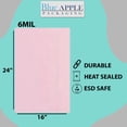 thumbnail image 2 of 6 Mil Pink Anti-Static Heavy Duty Plastic Flat Bags - 16" x 24" & (50 Bags), 2 of 7