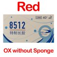 thumbnail image 1 of Original METEOR 8512 Pips-long Table Tennis Rubber Long Pips Changeful Play Style OX Ping Pong Sponge Red OX, 1 of 6