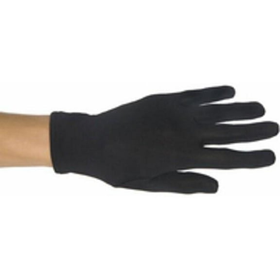 Child's Black Polyester Costume Gloves
