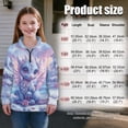 thumbnail image 7 of Uorisanigo Girls Sweatshirts Fashion Blue Snow Dragon Long Sleeve Shirts Tops Fall Trendy Quarter Zip Pullover Sweatshirts School Cropped Pullover Hoodies No Hood for Sports and Daily Wear, 7 of 7