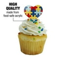 thumbnail image 3 of Autism Awareness Diversity Puzzle Pieces Heart Love Cupcake Picks Toppers Decoration Set of 6, 3 of 6