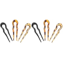 6 pcs U Shape Hair Forks French Hair Pins Vintage Hair Bun Sticks Chignon Pin Women Updo Hair Accessories