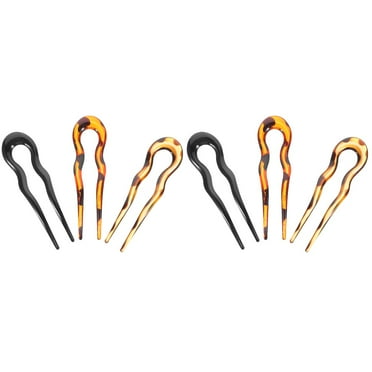 6 pcs  U Shape Hair Forks French Hair Pins Vintage Hair Bun Sticks Chignon Pin Women Updo Hair Accessories