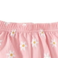 thumbnail image 3 of Pajamas for Kids Kids Baby Girls'summer Flower Printed Casual Short Sleeve Tops and Shorts Two Piece Pajamas Set Baby Girl Pajamas Light Pink 18 Months-24 Months, 3 of 6