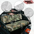 thumbnail image 6 of Uorisanigo UTV Seat Covers for Kawasaki Mule 3020 2003 2002 2001, Green Camo Hunting Forest Mule Seat Cover Protector Polyester Material Outdoor UV Protection Decoration for All Seasons, 6 of 7