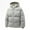 Light Gray, variant on Men's and Women's Solid-color Casual Down Cotton-padded Jacket with Inner Checkered Print, Fleece Thickened Hooded Design for Winter Outings, Holiday Travel, and Cold Weather Wear,Deep Red,M