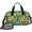 Green Cartoon Dinosaurs-3, variant on Women Men Gym Bag,Green Cartoon Dinosaurs Jungle Flowers Pattern Small Duffle Bag Spend the Night Bags for Women with Shoes Compartment Washbag,Detachable Shoulder Strap,19.7x8.3x11 Inches