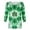 Green-10, variant on Ohufall St Patricks Day Shirt for Women 3/4 Sleeve Plus Size Crew Neck Shamrocks Print Tunic Loose T-Shirts Casual Comfort Fashion Pullover Graphic Tees, Green S-5XL