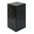 thumbnail image 2 of Outdoor Tables Wood-Look Square-Column MGO End Table, H27.75",Wood-Like Distressed Finish, Mix with Different Heights, Indoor Outdoor Use,Black Color,Patio Tables, 2 of 6
