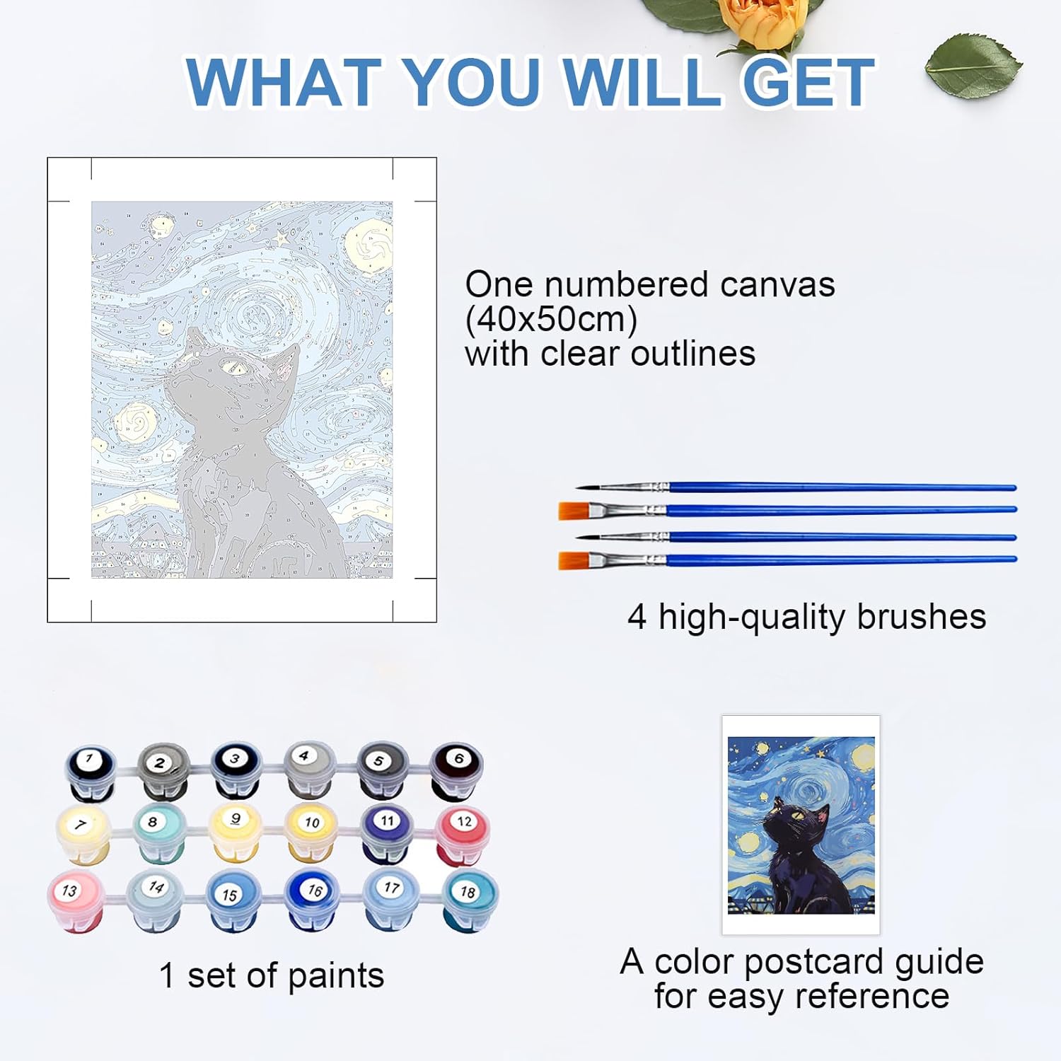 Qoosea Paint by Numbers Kit for Adults photo 4