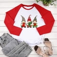 thumbnail image 4 of RKSTN Sweat-Shirt de Noël pour Femmes Patchwork Col Rond Imprimé Père Noël Manches Longues Confortable Blouse Régulière, 4 of 5