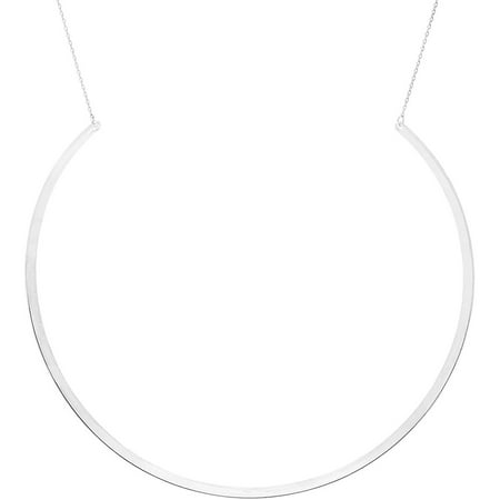 Lesa Michele E-Coat Sterling Silver Polished Choker Necklace