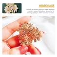 thumbnail image 2 of KAKOWELY Broche elegante de margarita, broche de moda, broche de joyería, broche de disfraz de cumpleaños, 2 of 5