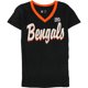 thumbnail image 1 of Camiseta gráfica Cincinnati Bengals de la NFL para mujer, negra, mediana, 1 of 2