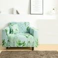 thumbnail image 3 of 1/2/3/4 Seats Printed Sofa Cover, Stretch Couch Cover Slipcovers for Couches Chair Loveseat Sofa Couch Furniture Protector Fit Stylish Fabric Couch Cover for Living Room with One Pillow Cover, 3 of 10