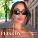 thumbnail image 2 of Gafas de Sol FEISEDY Retro Ovaladas B1171 Verde Transparente para Mujer, 2 of 7