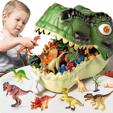 Style-Carry Dinosaur Toys for Kids 3-5 Years, 45Pcs Realistic Dinosaur Toy, Educational Figures, Gift for Boys Girls