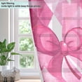 thumbnail image 4 of BZSMCE Window Curtain Panels Fashion Sweet Bow Ties Printed 63x42in/63x52in, 4 of 7