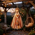 thumbnail image 4 of Luckky Angel Fabric Hanging DIY Kit,HandmadeAngel Ornament Craft Kit,Precut Fabrics & Buttons to Create Layered Wings,Christmas Tree Angel Doll for Rustic Farmhouse Christmas Home Decor, 4 of 8