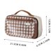 thumbnail image 3 of Multifunctional Magnetic Mocha Checkered Pencil Case With Tumbler Handle Large Capacity Multi-layer Portable Storage Bag, 3 of 5