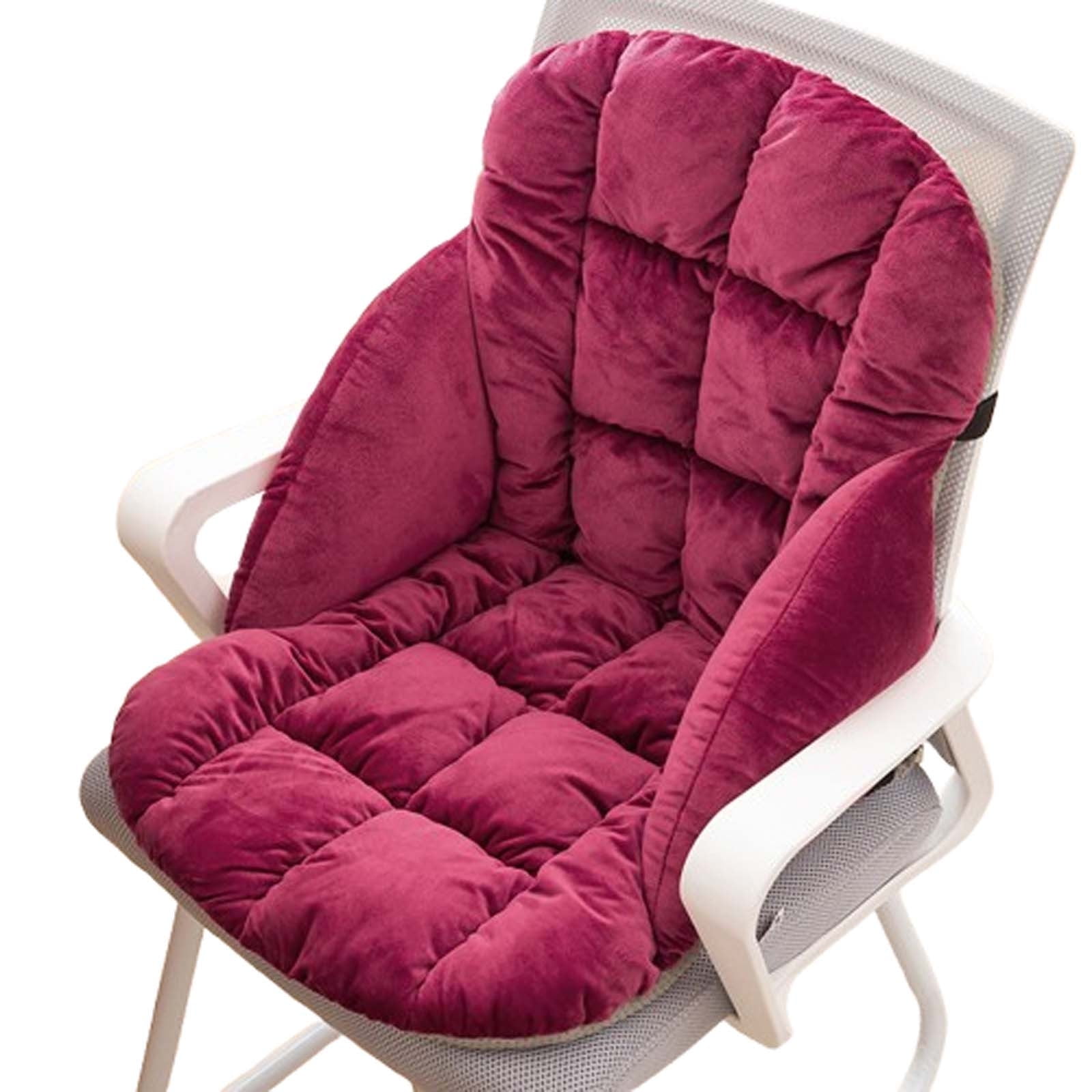 Cinvoph 20"x18" Thickened Chair Cushion Soft Seat Cushion Textured Seat Pad for Office Balcony Garden Chair Patio Sofa Cushion Indoor Outdoor Use, Red